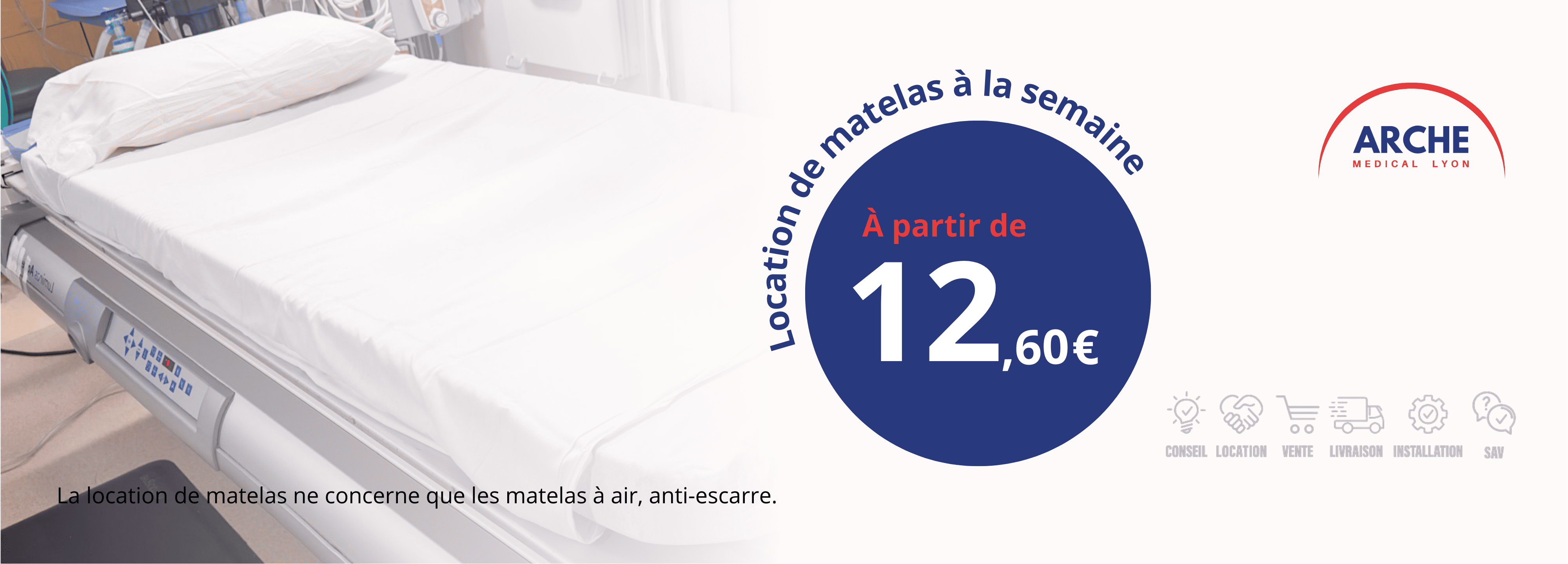 Location de matelas à air à partir de 12,60€